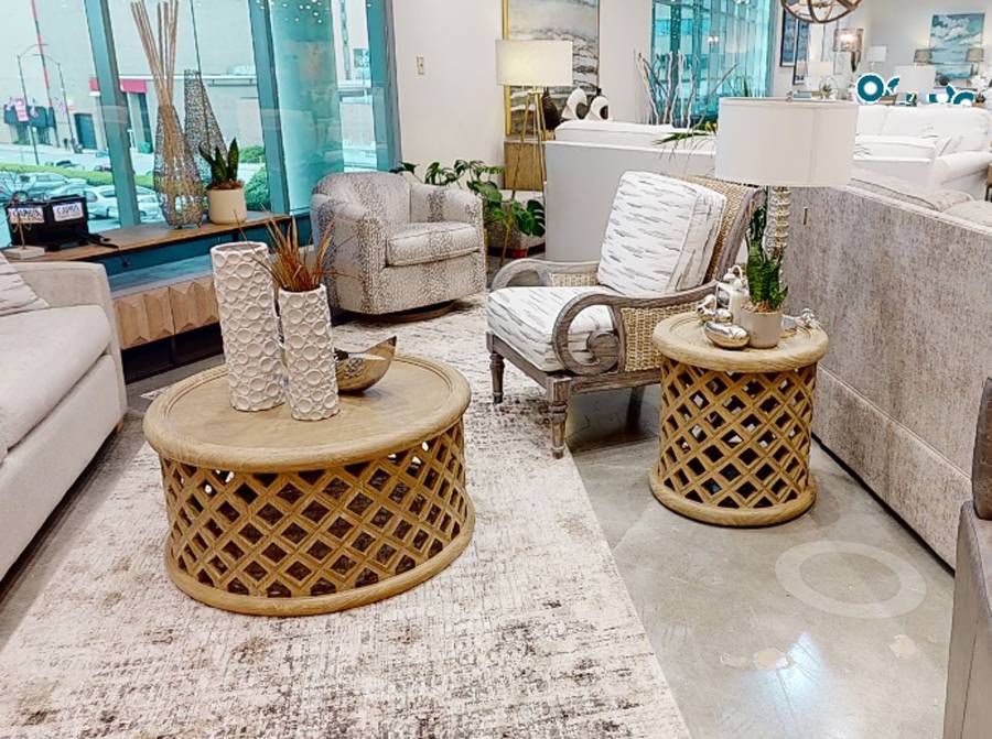 Indoor Wicker Convenience Tables - American Rattan