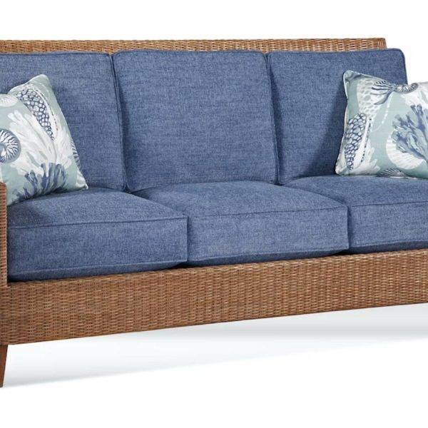 Long Beach Indoor Rattan Sofa Model 934-001 by Braxton Culler