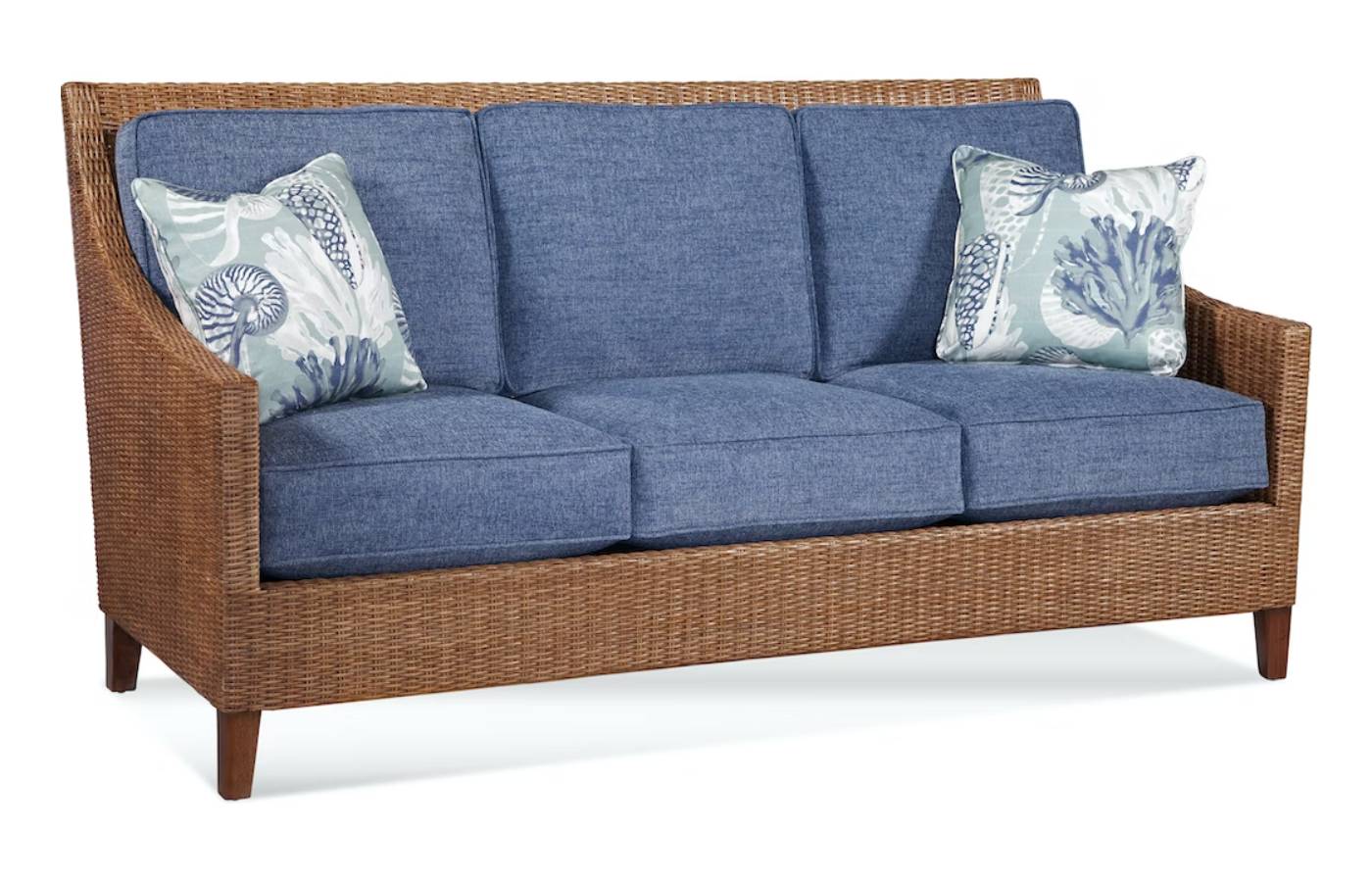 Long Beach Indoor Rattan Sofa Model 934-001 by Braxton Culler