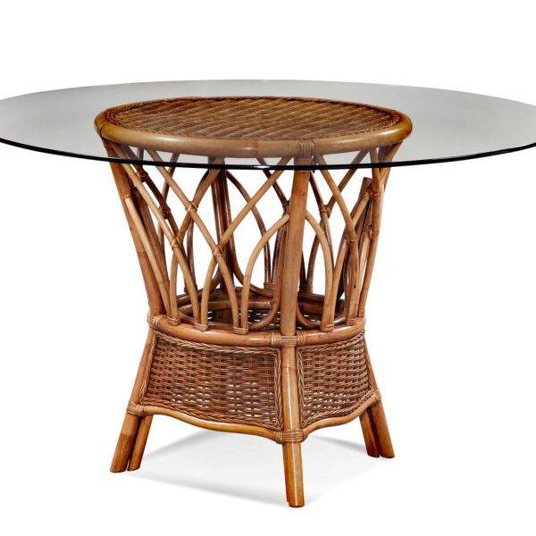 everglade dining table with glass top