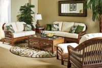 BERMUDA LIVING ROOM SET IN PECAN