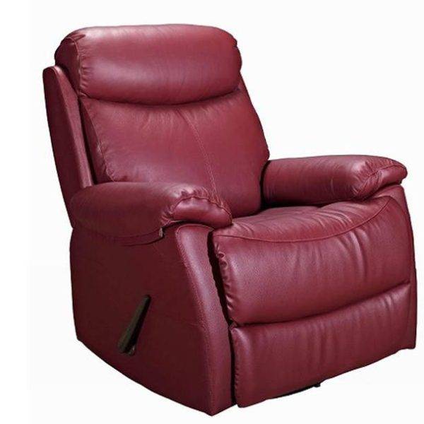 REC-220 WINE LEATHER RECLINER