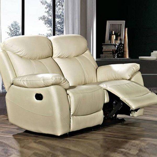 LV-3367 LEATHER LOVESEAT IN BEIGE