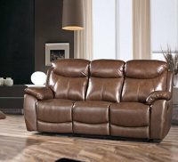 RS-3367 SOFA IN CHOCOLATE LEATHER