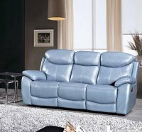 RS-3367 LEATHER SOFA IN TEAL