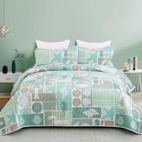 coastal greenscape quilt set