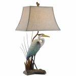 blue heron lamp