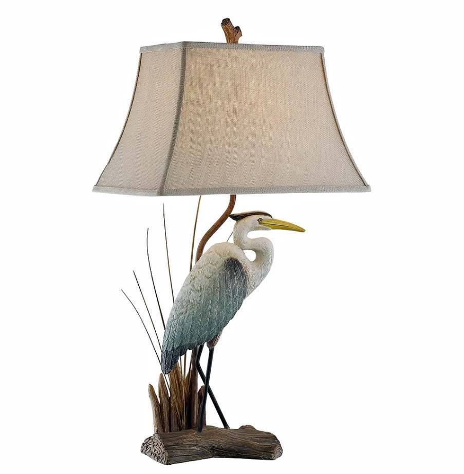 blue heron lamp