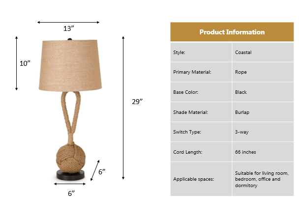 lux 116 rope lamp