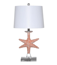 LUX-117 STARFISH ORANGE LAMP