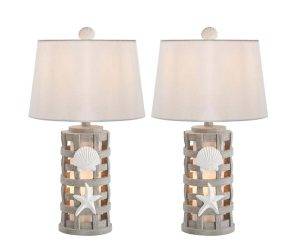 shell lattice lamps set