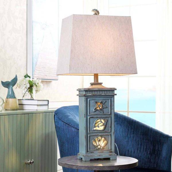 blue natuical lamp