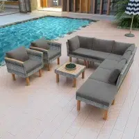 bismarck 9 pc patio set