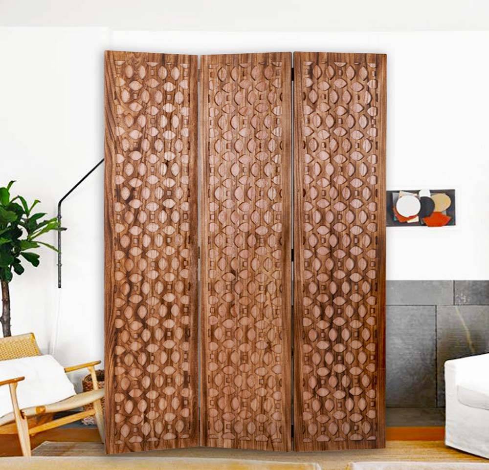 Darwin wooden 3 panel screen