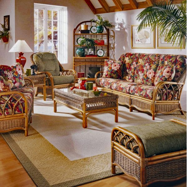 everglade rattan living room set by braxton culler