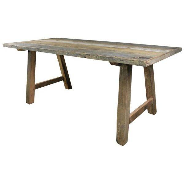 Kolkata Recliamed wood dining table