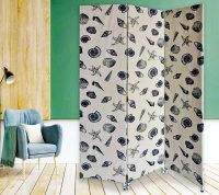 seashell 3 panel screen