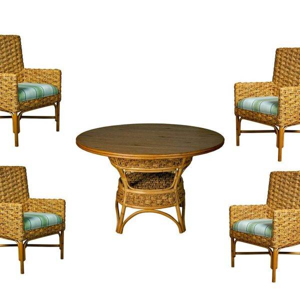 vanatu dining set with arm chairs