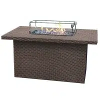 48″ Woven Rectangle Fire Table