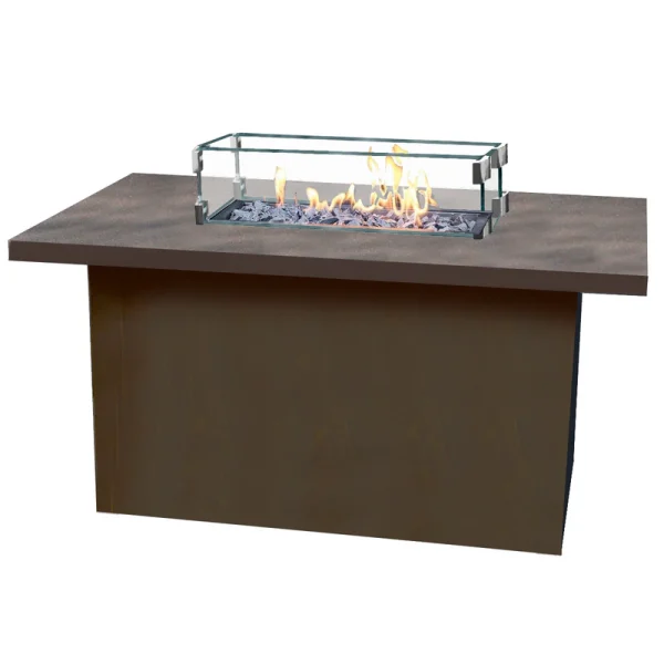 Cal Sil Rectangle Fire Table