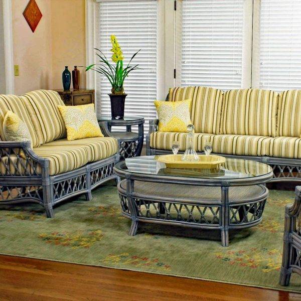 Nadine Willow finish 4 pc living room set