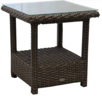 sanibel end table in wrought iron