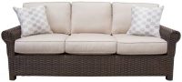 sanibel sofa in wrought iron finish