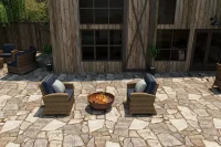 Bainbridge Wicker 2 Piece Club Chair Chat Set