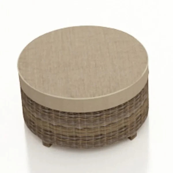 Bainbridge Round Ottoman