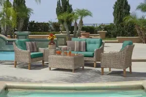 Cambria 5 Piece Outdoor Furniture Lounge Set