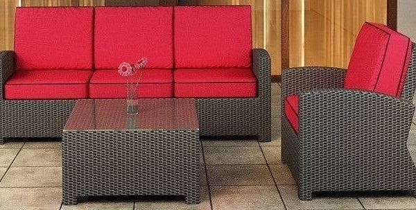 Cabo Wicker Sofa Set- 3 Piece