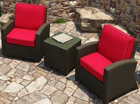 Cabo Swivel Glider Chat Set- 3 Piece