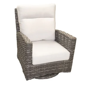 Grand Stafford Wicker Swivel Glider