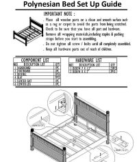 polynesian bed instructions