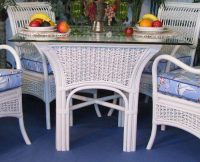 REGATTA SQUARE DINING TABLE AND GLASS TOP