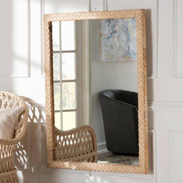 casablanca wicker mirror