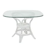 universal dining table in white finish