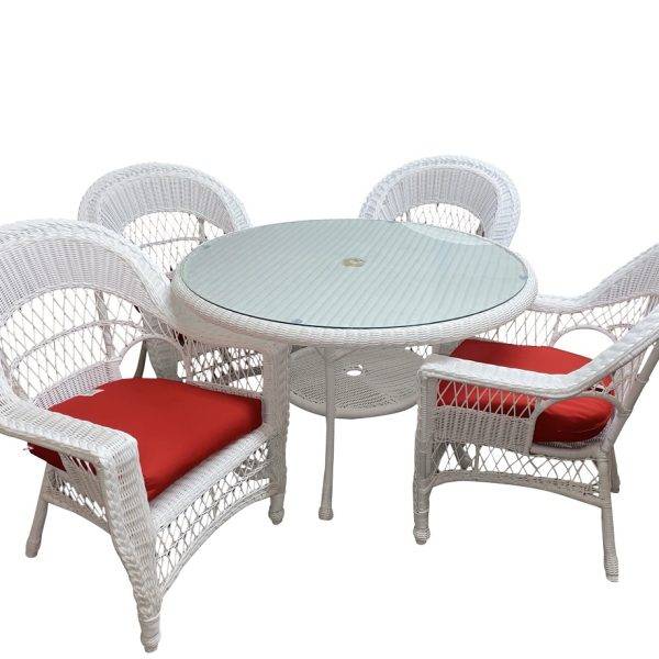 Cape Charles White Outdoor dining set