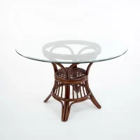 universal dining table in sienna finish