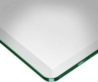 radius corners on rectangle glass top