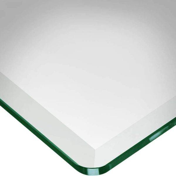 radius corners on rectangle glass top