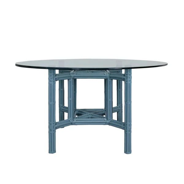 Square Rattan Table Base Custom Made in USA by David Francis Model D1033-TB