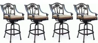 PALM TREE BARSTOOLS SET OF 4