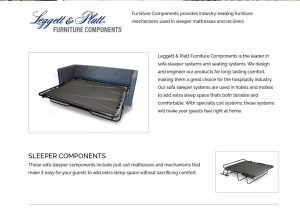 LEGGETT&PLATT SOFA SLEEPER MECHANISM