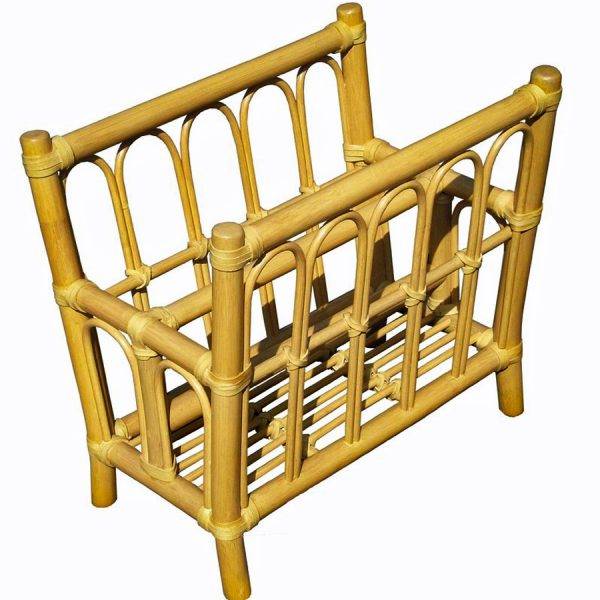 rattan magazine stand