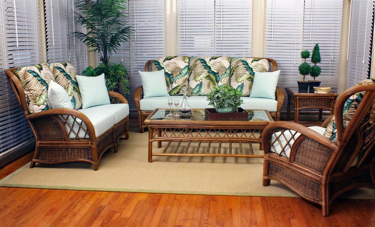 BALI LIVING ROOM SET BY SOUTH SEA RATTAN