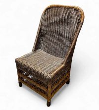 wicker fair elegant dining side chair