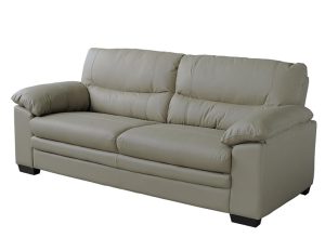 S720 GREY LEATHER SOFA