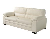 LV-720 Ivory Leather Sofa