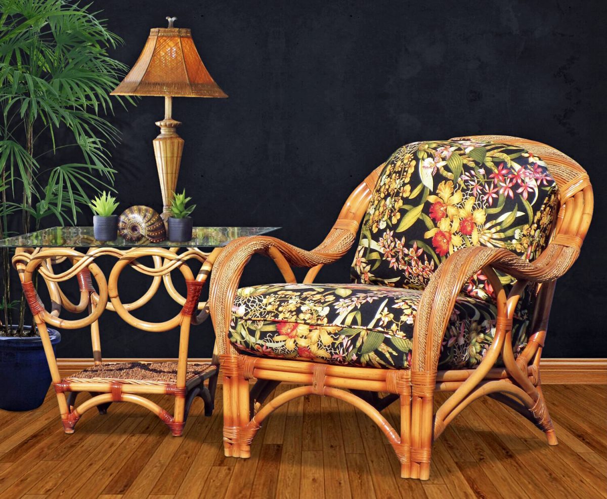 caneel bay rattan arm chair